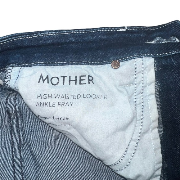 Mother Women's High Waisted Looker Ankle Fray Jeans In Tongue and Chic Size 25 - Picture 7 of 13